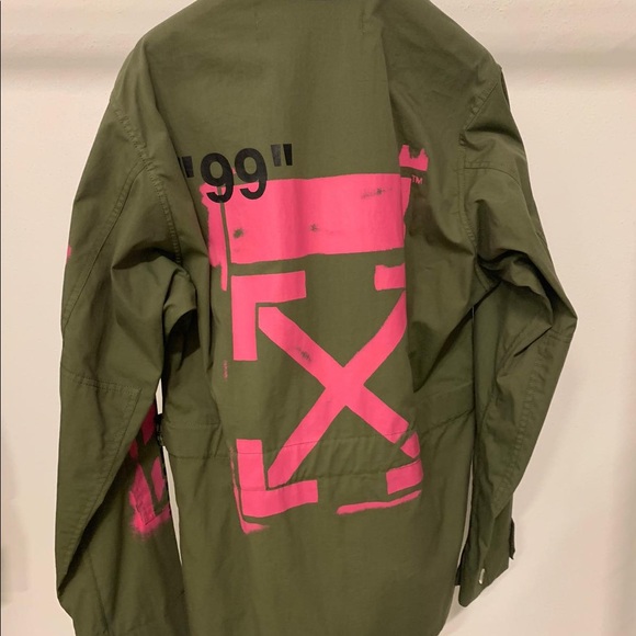 Off White Military Field Jacket - Picture 1 of 4